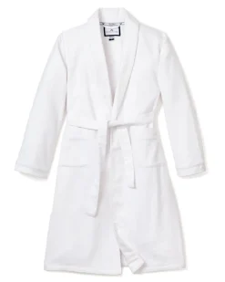 Women’s White Flannel Robe