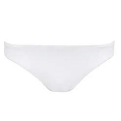 Women's White Low-Waisted Bikini Bottom