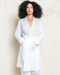 Women’s White Pima Cotton Robe