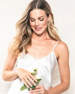 Women’s White Silk Cosette Night Dress