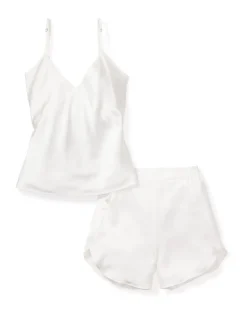Women’s White Silk Short Set