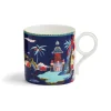 Wonderlust Mug in Blue Pagoda