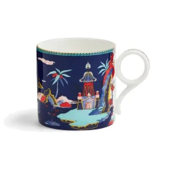 Wonderlust Mug in Blue Pagoda