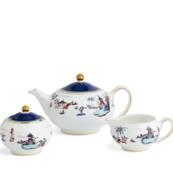 Wonderlust 3-Piece Tea Set in Blue Pagoda