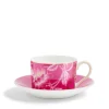 Wonderlust Tonquin Teacup & Saucer in Pink