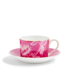 Wonderlust Tonquin Teacup & Saucer in Pink