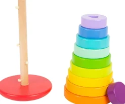 Wooden Large Rainbow Stacking Tower