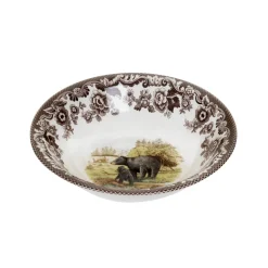 Woodland Ascot Cereal Bowl with Black Bear