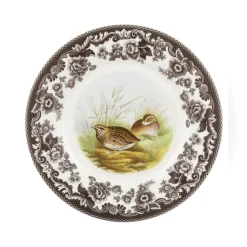 Woodland Luncheon Plate with Quail