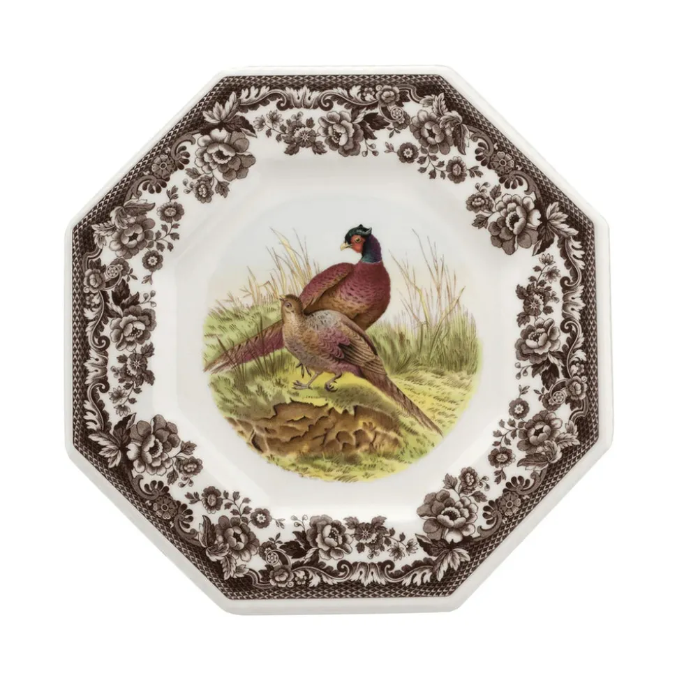 Woodland Octagonal Plate with Pheasant