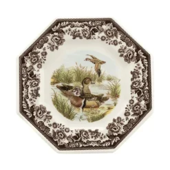 Woodland Octagonal Plate with Wood Duck