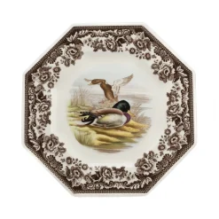 Woodland Octagonal Plate with Mallard