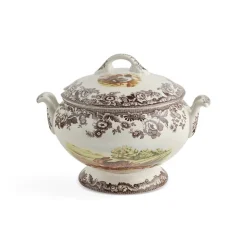 Woodland Soup Tureen with Cover Rabbit, Quail, & Pintail