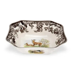 Woodland Square Serving Bowl with Deer
