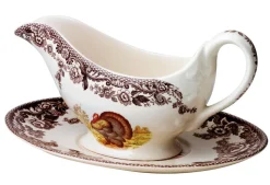 Woodland Turkey Sauce Boat with Stand