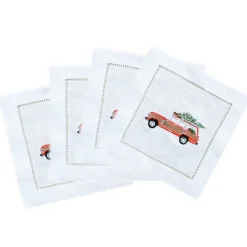 Woody Tree Cocktail Napkins, Set of 4