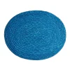 Woven Raffia Placemat in Blue