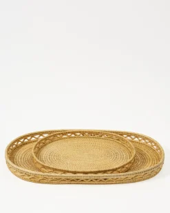 Woven Sabbia Oval Tray, Medium