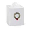 Wreath Snow Tissue Box Cover