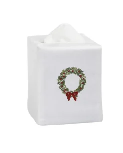 Wreath Snow Tissue Box Cover