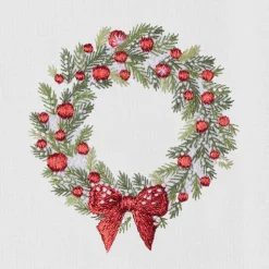 Wreath Snow Tissue Box Cover