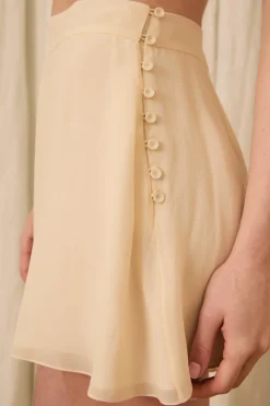 Wren Shorts in Washed Chiffon