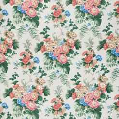 Wycombe Park Fabric in Red & Blue