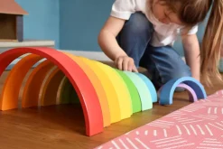 XL Wooden Stacking Rainbow Playset