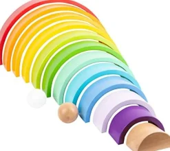 XL Wooden Stacking Rainbow Playset