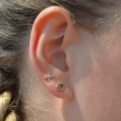 XO Studs Earrings, Pair