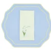 Yellow Lily Linen Napkin and Stucco Linen Placemat, Set of 4