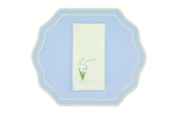 Yellow Lily Linen Napkin and Stucco Linen Placemat, Set of 4