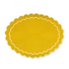 Yellow Oval Placemats, Set of 4