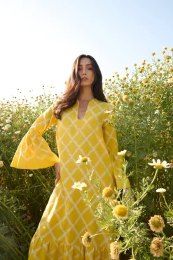 Yellow Rhombus Dress