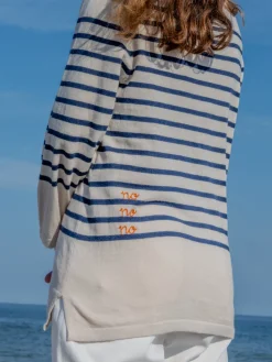 Yes/No Boatneck in Canvas