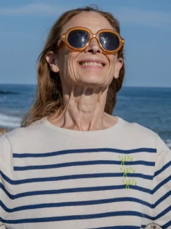 Yes/No Boatneck in Canvas