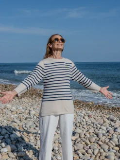 Yes/No Boatneck in Canvas