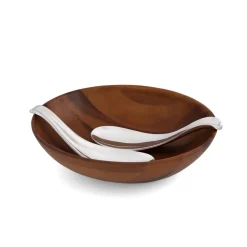 Yin Yang Salad Bowl with Servers