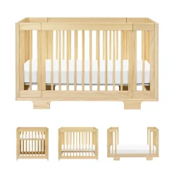 Yuzu 8-in-1 Convertible Crib with All-Stages Conversion Kits in Natural