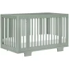 Yuzu 8-in-1 Convertible Crib with All-Stages Conversion Kits in Light Sage