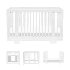 Yuzu 8-in-1 Convertible Crib with All-Stages Conversion Kits in White