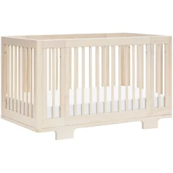 Yuzu 8-in-1 Convertible Crib with All-Stages Conversion Kits in Washed Natural