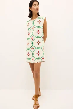 Yvette Dress in Trellis