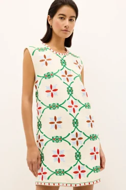 Yvette Dress in Trellis