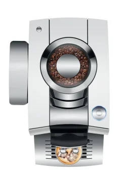 Z10 Fully Automatic Coffee Machine in Aluminum White