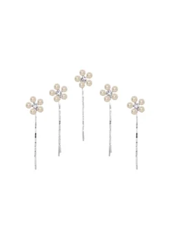 Zaya Bobby Pin Set in Silver