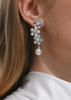 Zaya Earrings in Crystal