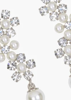 Zaya Earrings in Crystal