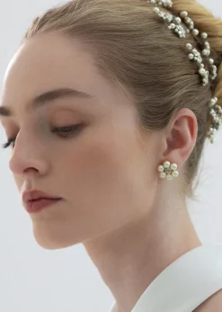 Zaya Studs in Crystal