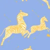 Zebras Wallpaper in Periwinkle